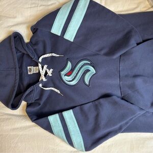 NHL Navy and Light Blue Hoodie